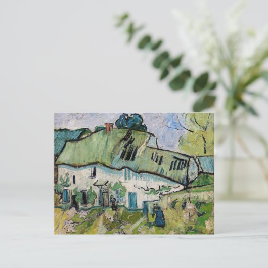 Vincent van Gogh - Boerderij met twee figuren Briefkaart (Staand voorkant)