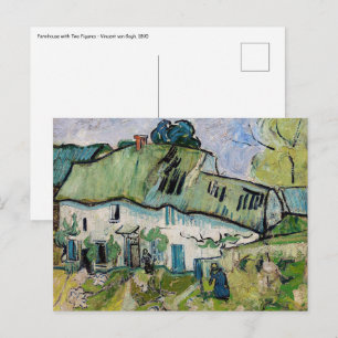 Vincent van Gogh - Boerderij met twee figuren Briefkaart