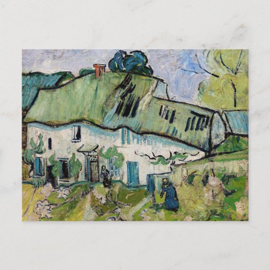 Vincent van Gogh - Boerderij met twee figuren Briefkaart (Voorkant)