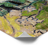 Vincent van Gogh - Boerderij met twee figuren Poster (Hoek)