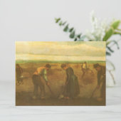 Vincent van Gogh - Boeren die aardappelen planten (Staand voorkant)