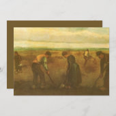Vincent van Gogh - Boeren die aardappelen planten (Voorkant / Achterkant)