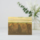 Vincent van Gogh - Boeren die aardappelen planten Briefkaart (Staand voorkant)