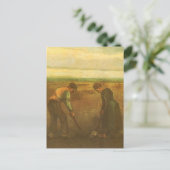 Vincent van Gogh - Boeren die aardappelen planten Briefkaart (Staand voorkant)