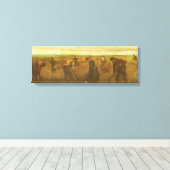 Vincent van Gogh - Boeren die aardappelen planten Canvas Afdruk (Insitu (Houten vloer))