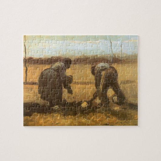 Vincent van Gogh - Boeren die aardappelen planten Legpuzzel (Horizontaal)