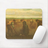 Vincent van Gogh - Boeren die aardappelen planten Muismat (Met muis)