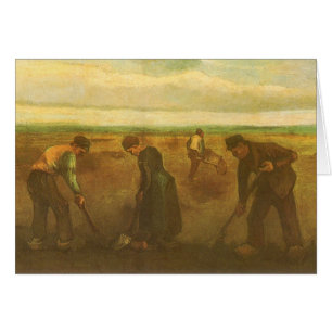 Vincent van Gogh - Boeren planten aardappelen 