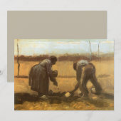 Vincent van Gogh - Boeren planten aardappels (Voorkant / Achterkant)