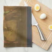 Vincent van Gogh - Boeren planten aardappels  Theedoek (Quarter Fold)