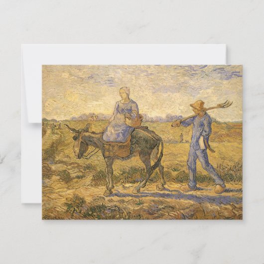 Vincent van Gogh - Boerenkoppel op weg naar het we (Voorkant)