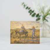 Vincent van Gogh - Boerenkoppel op weg naar het we (Staand voorkant)