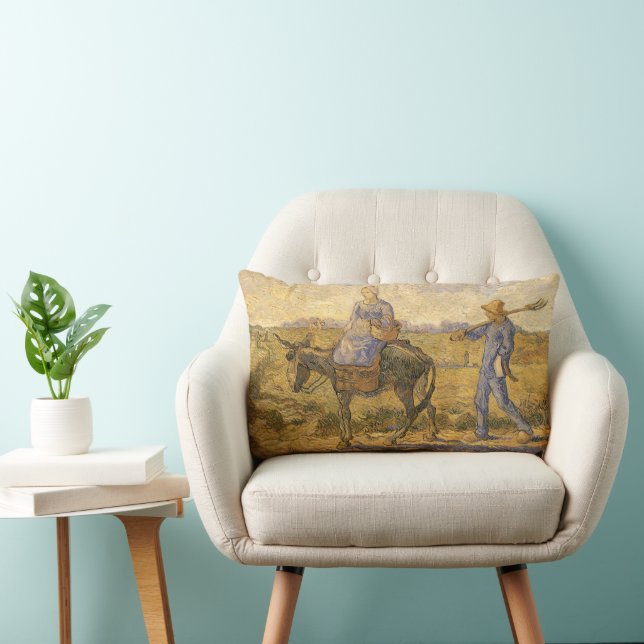 Vincent van Gogh - Boerenkoppel op weg naar het we Kussen (Stoel)