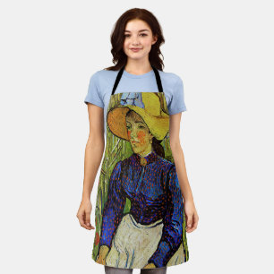 Vincent van Gogh - Boerenmeisje met strohoed Schort