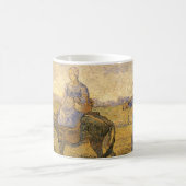 Vincent van Gogh - Boerenpaar aan het werk Koffiemok (Center)