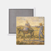 Vincent van Gogh - Boerenpaar aan het werk Magneet (Voorkant / Achterkant)