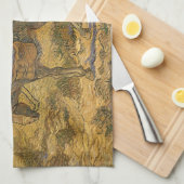 Vincent van Gogh - Boerenpaar aan het werk Theedoek (Quarter Fold)