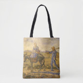 Vincent van Gogh - Boerenpaar aan het werk Tote Bag (Voorkant)