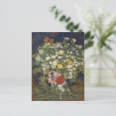 Vincent Van Gogh| Boet van bloemen in een Vase Briefkaart (Staand voorkant)