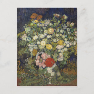 Vincent Van Gogh  Boet van bloemen in een Vase Briefkaart