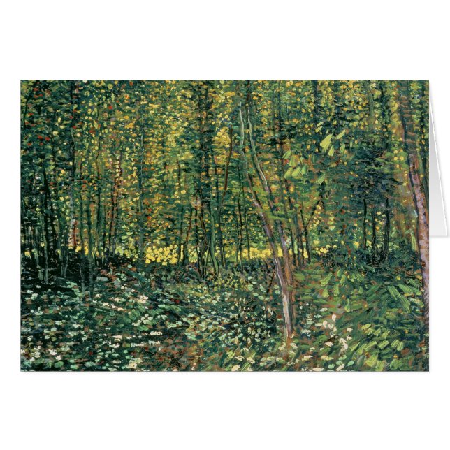Vincent van Gogh | Bomen en ondergroei, 1887 (Voorkant Horizontaal)