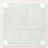 Vincent van Gogh | Bomen en ondergroei, 1887 Glazen Onderzetter (Achterkant)