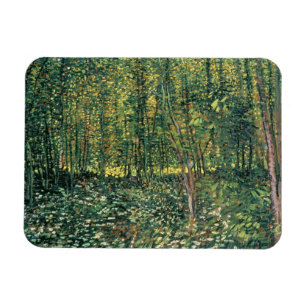 Vincent van Gogh   Bomen en ondergroei, 1887 Magneet
