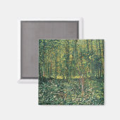 Vincent van Gogh | Bomen en ondergroei, 1887 Magneet (Voorkant / Achterkant)