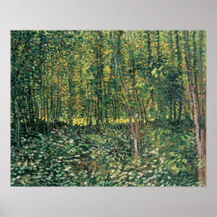 Vincent van Gogh  Bomen en ondergroei, 1887 Poster