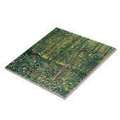 Vincent van Gogh | Bomen en ondergroei, 1887 Tegeltje (Zijkant)