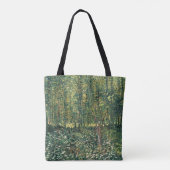 Vincent van Gogh | Bomen en ondergroei, 1887 Tote Bag (Achterkant)