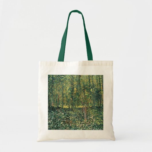 Vincent van Gogh | Bomen en ondergroei, 1887 Tote Bag (Voorkant)