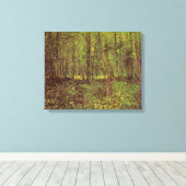 Vincent van Gogh - Bomen en Ondergroei Canvas Afdruk (Insitu (Houten vloer))