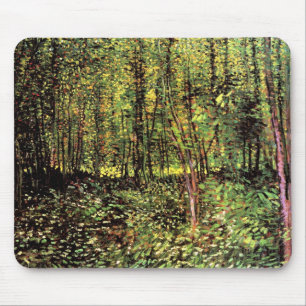 Vincent Van Gogh - Bomen en Ondergroei Fijne Kunst Muismat