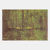 Vincent van Gogh - Bomen en Ondergroei Inpakpapier Vel (Voorkant 3)