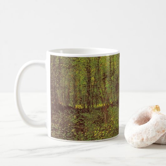 Vincent van Gogh - Bomen en Ondergroei Koffiemok (Met donut)