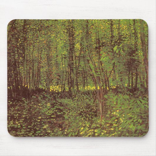 Vincent van Gogh - Bomen en Ondergroei Muismat (Voorkant)