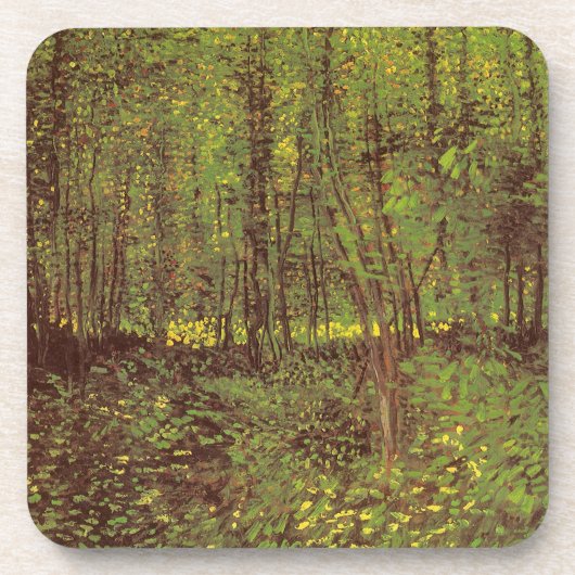 Vincent van Gogh - Bomen en Ondergroei Onderzetter (Voorkant)