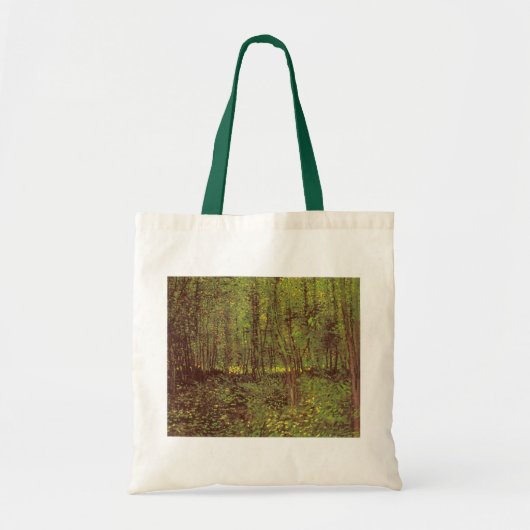 Vincent van Gogh - Bomen en Ondergroei Tote Bag (Voorkant)