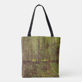 Vincent van Gogh - Bomen en Ondergroei Tote Bag (Achterkant)