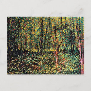 Vincent Van Gogh - Bomen en Ondergroeiing Fijne Ku Briefkaart