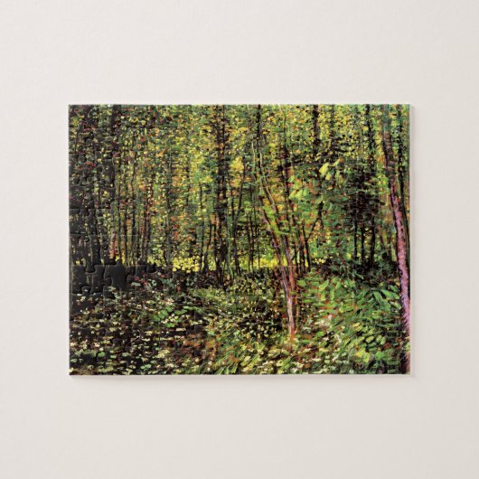 Vincent Van Gogh - Bomen en Ondergroeiing Fijne Ku Legpuzzel (Horizontaal)