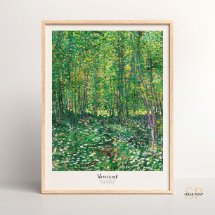 Vincent van Gogh Bomen en Undergrowth Art Print
