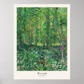 Vincent van Gogh Bomen en Undergrowth Art Print (Voorkant)