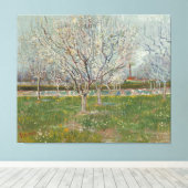 Vincent van Gogh - Boomgaard in bloei Canvas Afdruk (Insitu (Houten vloer))