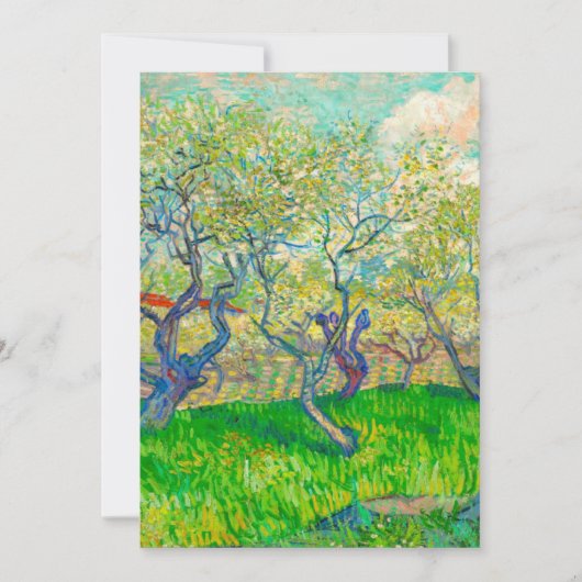 Vincent van Gogh Boomgaard in bloei Kaart (Voorkant)