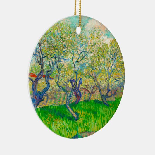 Vincent van Gogh Boomgaard in Blossom Keramisch Ornament (Rechts)