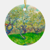 Vincent van Gogh Boomgaard in Blossom Keramisch Ornament (Voorkant)