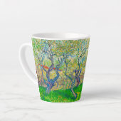 Vincent van Gogh Boomgaard in Blossom Latte Mok (Linkerhoek)