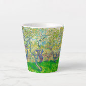 Vincent van Gogh Boomgaard in Blossom Latte Mok (Voorkant)